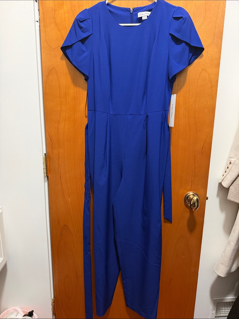 Calvin Klein Cobalt Blue Sleeveless Shift Dress